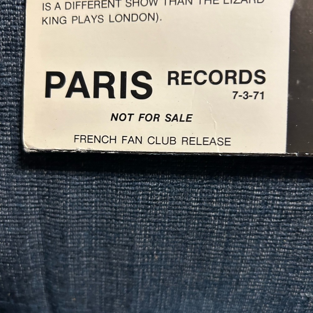 The Doors Jim Morrison, Resurrection, French Fan Original Double Vinyl, Paris. - Picture 3 of 9